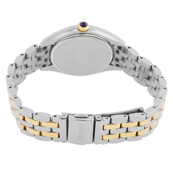 NWT Authentic Seiko Quartz Silver Dial Two-Tone Women's Watch - Picture 3 of 3